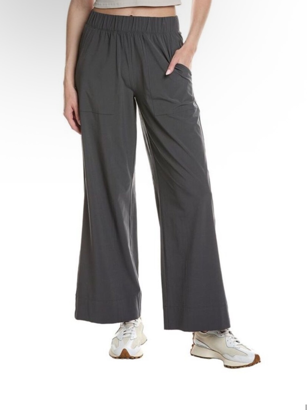 Beyond Yoga Easy Wide Leg Pant in Charcoal Gray Medium